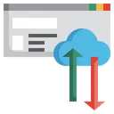 Free Sincronizacion Desarrollo Nube Icono