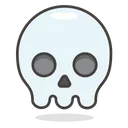 Free Skull Face Smiley Icon