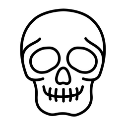 Simple Skull icon. The icon can be used for websites, print