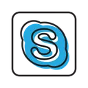 Free Skype Social Media Network Icon