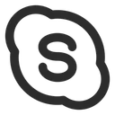 Free Skype Social Media Logo Icon