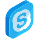 Free Skype Social Media Icon