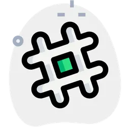 Free Slack Hash Logo Icon