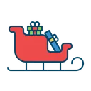 Free Sled Sledge Santa Icon