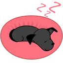 Free Goodnight Dreaming Dog Icon