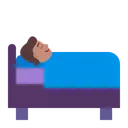 Free In Bed Flat Icon