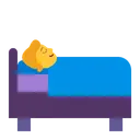 Free In Bed Flat Icon
