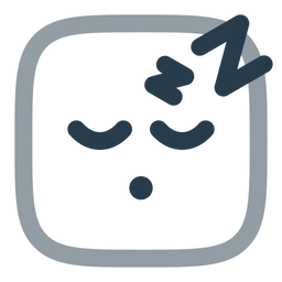 Free Sleeping square Emoji Icon