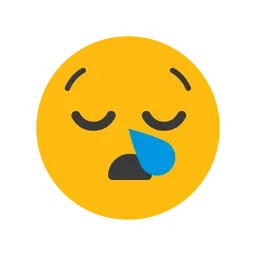 Free Sleepy Face Emoji Icon