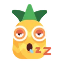 Free Pineapple Sleepy Emoji Icon