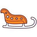 Free Sleigh Sledge Christmas Icon