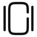 Free Slider Vertical Minimalistic Icon