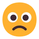 Free Frowning Face Flat Icon