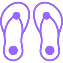 Free Slipper Footwear Sandals Icon