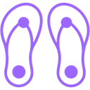 Free Slipper Footwear Sandals Icon