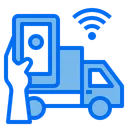 Free Truck Delivery Smartphone Icon