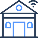 Free Smart Home Smart House Wifi Connection Icon