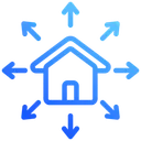 Free Smart Home Smart House Share Icon