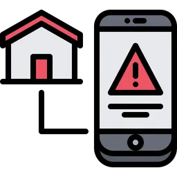 Free Smart House Warning  Icon