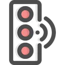 Free Traffic Lamp Smart City Transportation Icon
