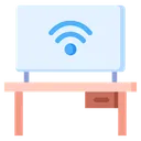 Free Smart Tv Tv Table Multimedia Icon