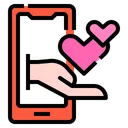 Free Smartphone Love Message Icon