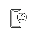 Free Smartphone Like Like Feedback Icon