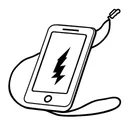 Free Smartphone With A Lightning And A Charging Cable W Icon