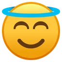 Free Smiling Face With Halo Emoji Emoticon Icon
