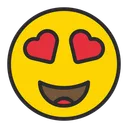 Free Smiling Face With Heart Eyes  Icon