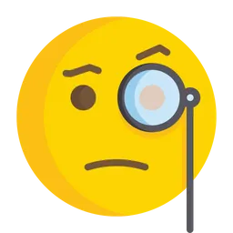 Free Face with monocle Emoji Icon