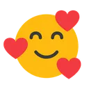 Free Smiling Face With Hearts Emotion Emoticon Icon