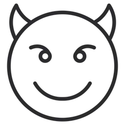 Free Smiling Face With Horns Emoji Icon