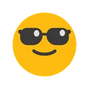 Free Smiling Face With Sunglasses Emotion Emoticon Icon