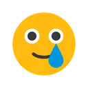 Free Smiling Face With Tear Emotion Emoticon Icon