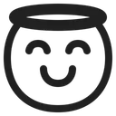 Free Face With Halo Icon