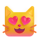 Free Cat With Heart Eyes Icon