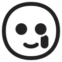 Free Face With Tear Icon