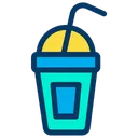 Free Cold Drink Take Away Straw Icon