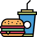 Free Snacks Burger Coldrink Icon