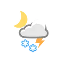 Free Snow Sun Thunder Icon