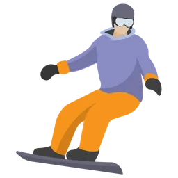 Free Snowboarding  Icono