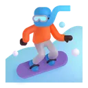 Free Snowboarder  Icon