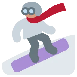 Free Snowboarder Emoji Icon