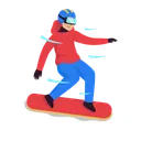 Free Snowboarder Snowboard Snowboarding Icon
