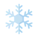 Free Snowflake Flat Color Icon