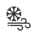 Free Snow Snowflake Wind Icon