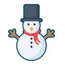 Free Snowman Christmas Decoration Icon
