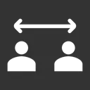 Free Social Distancing Social Distance Distancing Icon