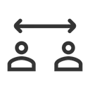 Free Social Distancing Social Distance Distancing Icon